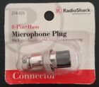 274.0025 Radioshack Pin Cb Ham Radio Microphone Plug Connector Free Shipping
