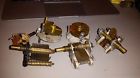 6 Variable Capacitors Older Shown Air Brass Various