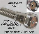 8075mc1f Amphenol Connector 2501f Heathkit " 432-1 Screw Switchcraft
