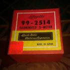 99-2514 Lafayette Vintage Panel Meter Illuminated Ham Radio Electronics
