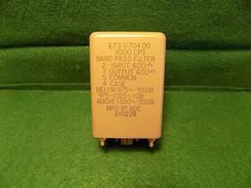D10228 Adc 1000hz 50hz W Band Pass Filter 600 Ohm Octal Plug-in Pulled F/ Working Equipment