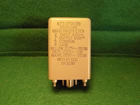 D10230 Adc 2500hz 50hz W Band Pass Filter 600 Ohm Octal Plug-in Pulled F/ Working Equipment