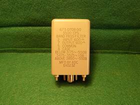 D10232 Adc 3500hz 50hz W Band Pass Filter 600 Ohm Octal Plug-in Pulled F/ Working Equipment