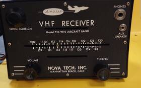 710-wn Air-o-ear Vhf Receiver Model Aircraft Band- Untested