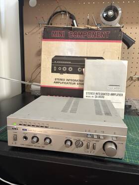 Sd-a60u Aiwa Sa-a60 Mini Stere Amplifier Working