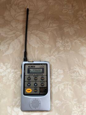 Dj-c5t Alinco Dj-5ct Rare Vhf/uhf Dual-band Micro Fm Transceiver - Working Dj-c5