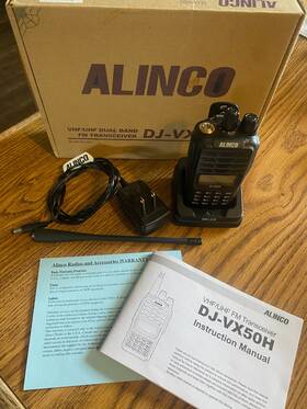 Dj-vx50t Alinco Dual Band Portable Ht Transceiver Free Shipping