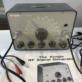 83y145 Allied Knight Kg-653 Vintage Kit Rf Signal Generator Estate Find