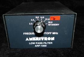 Arf-1000 Ameritron Switchable Hf Low Pass Filter 0-30 Mhz Ham/amateur Radio