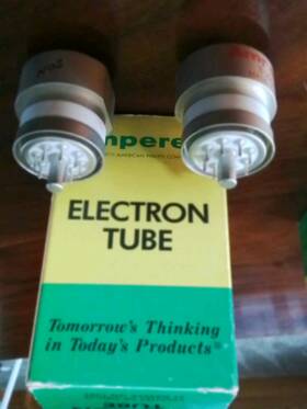 8560as Amperex 4 Ea. Ceramic Rf Power Ampifiler Tubes