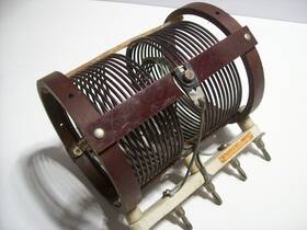 C-388-c Barker And Williamson Ham Radio Variometer Inductance Coil Antenna Tuner 3.5-4.5 Mhz 5 Pin