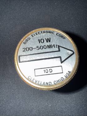 Bird10d Bird 10d 10w 200-500mhz Element Slug For 43 Meter Wattmeter Used Works Good
