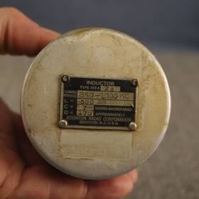 350-1000 Boonton Radio Inductor Type 103 A 25 Tuning Range Kc L 500 Uh C 7 Q 170