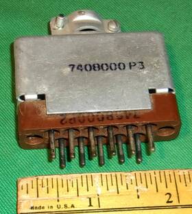 7408000p3 Cinch 740000p2 Vintage 11-pin Connector Male 7408000p2 And 1960s