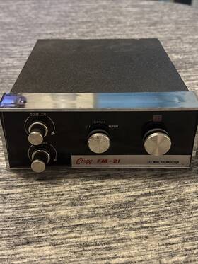 Fm-21 Clegg 220 Mhz Transceiver Working No Power Cord
