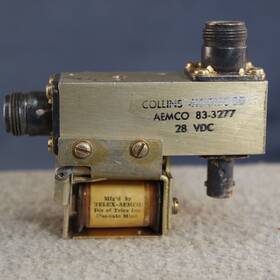 83-3277 Collins Radio Co High Current Rf Relay 28 Vdc Coil N And Bnc Connectors Very Large Contacts