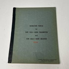 Sc4153a Collins Fisher Research Type Ts25-3 Radio Transmitter/receiver Instruction Man