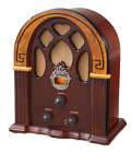 Cr31-wa Crosley Companion Retro Radio With Speaker Walnut Bu 832680025079
