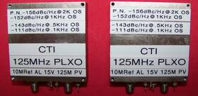 10-125-plxo Cti 125mhz Plxo Osc. With 10mhz Input Ref. Phase Noise -156dbc/hz 2khz Offset
