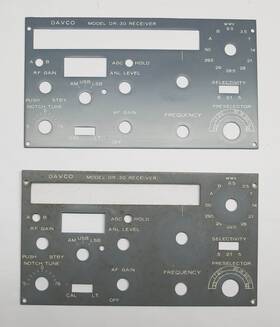 Dr-30 Davco Front Panels One Nos Used