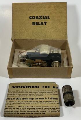 Dk60-2c Dow-key Vintage New-old-stock Nos In Box Coaxial Relay 1202-a 1000w 12v