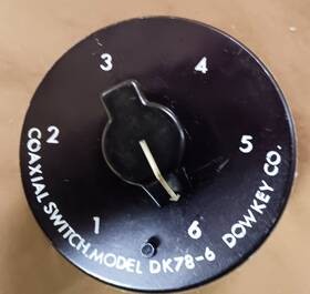 Dk78-6 Dow Key Manual 6 Position Coax Switch 1000 Watts