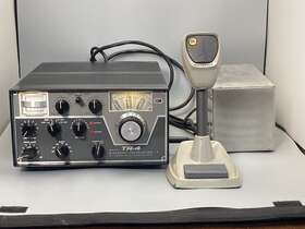 Ac4-c Drake Tr4-c Tr 4 And Ac Power Supply With Motorola Desk Mic Works Good