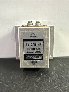 Tv-300-hp Drake R.l. Company Radio Filter Vintage Untested