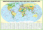 Dxcc Prefixes. Lot 23x33 Ham 50. 2015 Map ". Table Radio Amateur