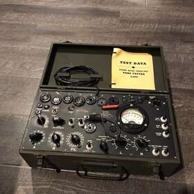 I-177 Dynamic Mutual Conductance Signal Corps Tube Tester Military U.s. Army Ham Radio And Booklet Oct 1944