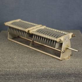 100e045 Ef Johnson Variable Capacitor Dual 17-102 Pf .12 Gap 4300 Volts Ham Tuners