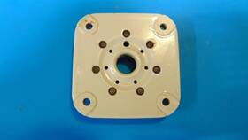 Ef Johnson 122-247-200 E.f. 247 Seven Pin Transmitting Tube Socket 7 Porcelain