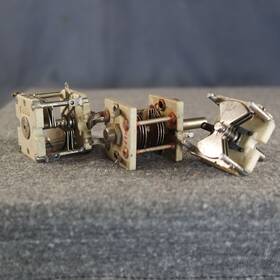 167-21 Ef Johnson Three And Millen Dual Section Ceramic Variable Capacitors #9