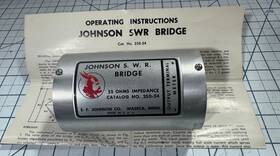 250-24 Ef Johnson E.f. Catalog No. Swr Bridge 52 Ohms In Original Box