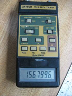 381200 Extech Handheld Rf Frequency Counter 10 Hz To 225 Mhz Working Tested