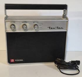 901002210 Federal Sign And Signal Corp. Vintage Ten Fire Department Radio Receiver Cord