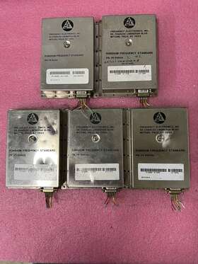 Fei-5680a Fei Lot Of 5 Fe5680a Rubidium Oscillator Output 10mhz 1pps 15v 5v