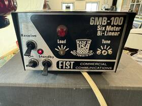 6mb-100 Fist Vtg Commercial Communications Ham Radio Tube Linear Rf Amplifier 6m