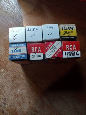 8g005 For Zenith Transoceanic Series Tube Kit Mixed Brands 8 Tubes Tested