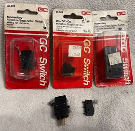 35-890 Gc 35-878 Lot Ham Radio Electronic Snap Action Switch Rocker 35-604
