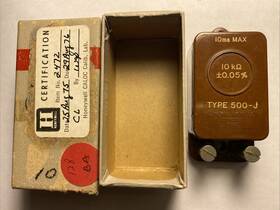 500-j General Radio 2472 Vintage Type . 10ma Max .10k Usa Ham Equipment