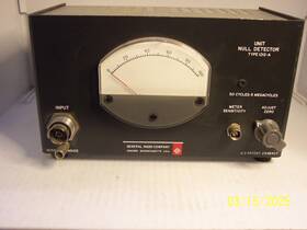 1212-a General Radio Company Type Unit Null Detector Untested No Power Supply S/n 1942