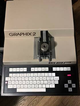 599-020124 Gerber Scientific Gsp Graphix 2 Letter Machine Vinyl Sign Making Graphix2 Works Fine Xtras