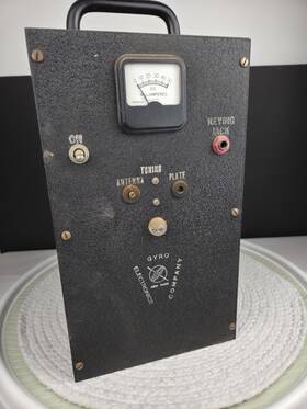 Vt-18 Gyro Electronics Vintage Tube Cw Transmitter Morse Code Radio Signal Corps