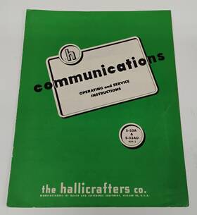 S-53au Hallicrafters Original Manual For S-53a And Receiver