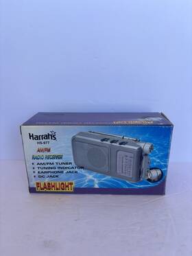 Hs-977 Harrahs Vintage Am/fm Radio Receiver With Flashlight