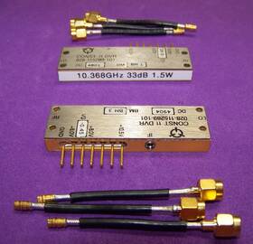028-115289-101 Harris 10.368ghz Up Converter With 1.5w Power Amp For 1296 If 3 Adapter Cables