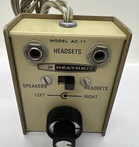 Ac-17 Heathkit Very Rare Heahtkit Headset Control Model With Cord - Please Read