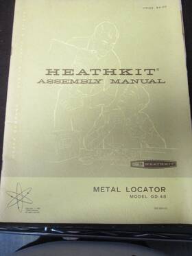 Gd-48 Heathkit Original Assembly Manual For Metal Locator