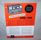 Hq-110 Hammarlund Original Ham Radio